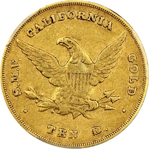 image for: 1852 Wass Molitor & Co. $10 PCGS XF40 (Small Head)