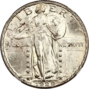 image for: 1929-D 25c NGC MS64 FH