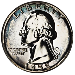 image for: 1958 25c PCGS Proof 66