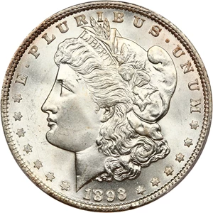 image for: 1893 $1 PCGS MS66