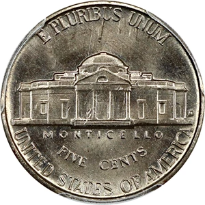 image for: 1952-D 5c PCGS MS65
