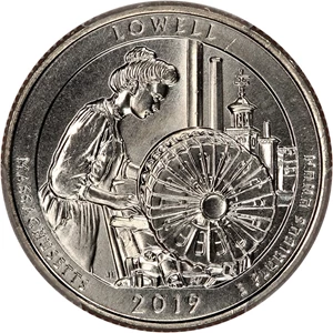 image for: 2019-W Lowell NP 25c PCGS MS64 (Early Find)