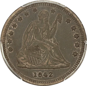 image for: 1842-O 25c PCGS XF45 (Small Date)