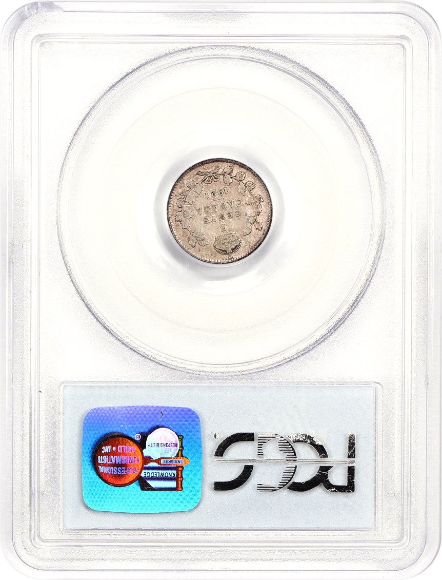 image for: Canada: 1921 5C PCGS VF20