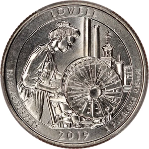 image for: 2019-W Lowell NP 25c PCGS MS65 (Early Find)