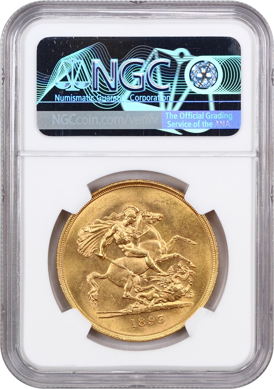 1893 G£5 MS (KM# 787                    ) thumbnail 4