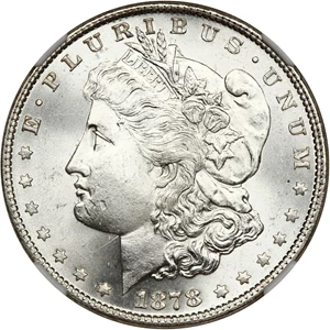 image for: 1878 7/8TF $1 NGC MS65 (VAM-33A, 7/4TF & Clash)