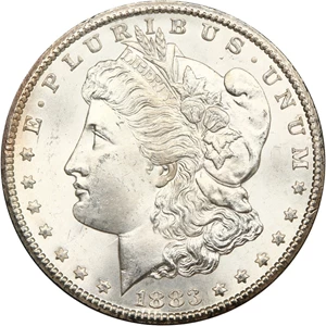 image for: 1883-CC $1 NGC/GSA MS65 GSA Hoard