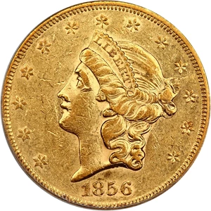 image for: 1856 $20 PCGS XF45