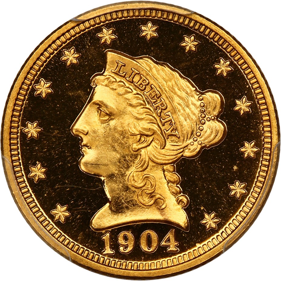 image for: 1904 2 1/2 PCGS Proof 64 DCAM ex: D.L. Hansen