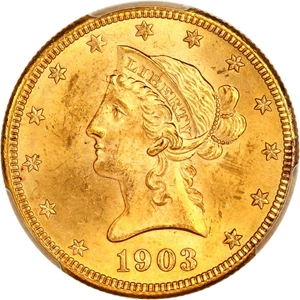 image for: 1903-S $10 PCGS MS64 ex: D.L. Hansen