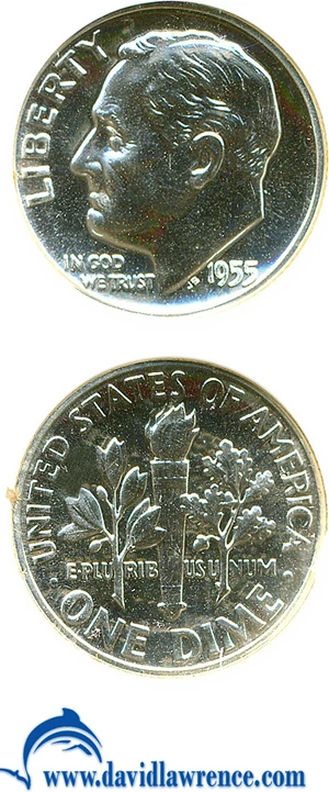 image for: 1955 10c PCI Proof 69 DCameo
