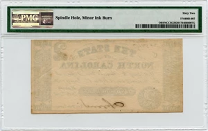 image for: North Carolina, Raleigh $2 Oct 6th, 1861 PMG Unc 62 (NCCR22, Spindle Hole, Minor Ink Burn)