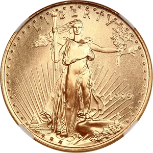 image for: 1999-W Gold Eagle $10 NGC MS69