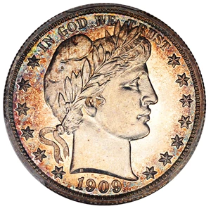 image for: 1909 50c PCGS/CAC Proof 65 CAM ex: D.L. Hansen