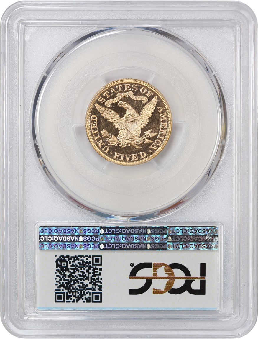 image for: 1891 $5 PCGS Proof 65 DCAM ex: D.L. Hansen