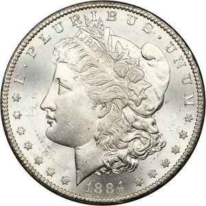 image for: 1884-CC $1 NGC/GSA MS65 GSA Hoard