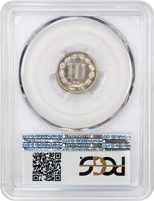 image for: 1876 3cN PCGS/CAC Proof 66 DCAM ex: D.L. Hansen