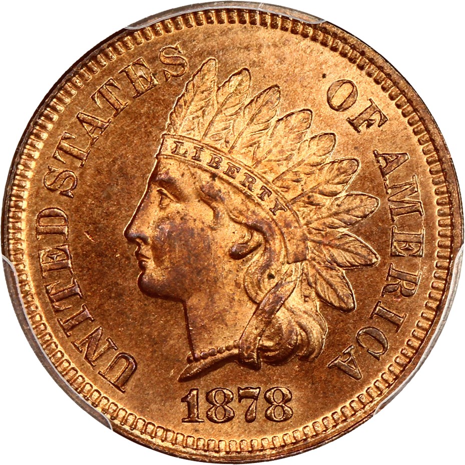 image for: 1878 1c PCGS MS65 RD