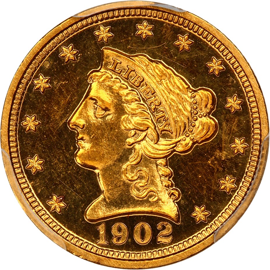 image for: 1902 2 1/2 PCGS/CAC Proof 62 ex: D.L. Hansen