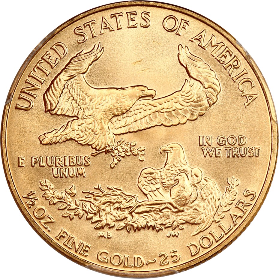 image for: 1988 Gold Eagle $25 PCGS MS69