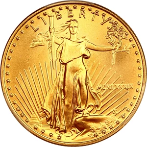 image for: 1989 Gold Eagle $25 PCGS MS69