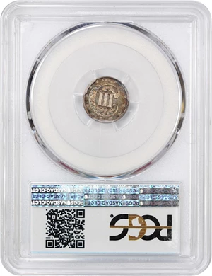 image for: 1870 3cS PCGS/CAC Proof 65 CAM ex: D.L. Hansen