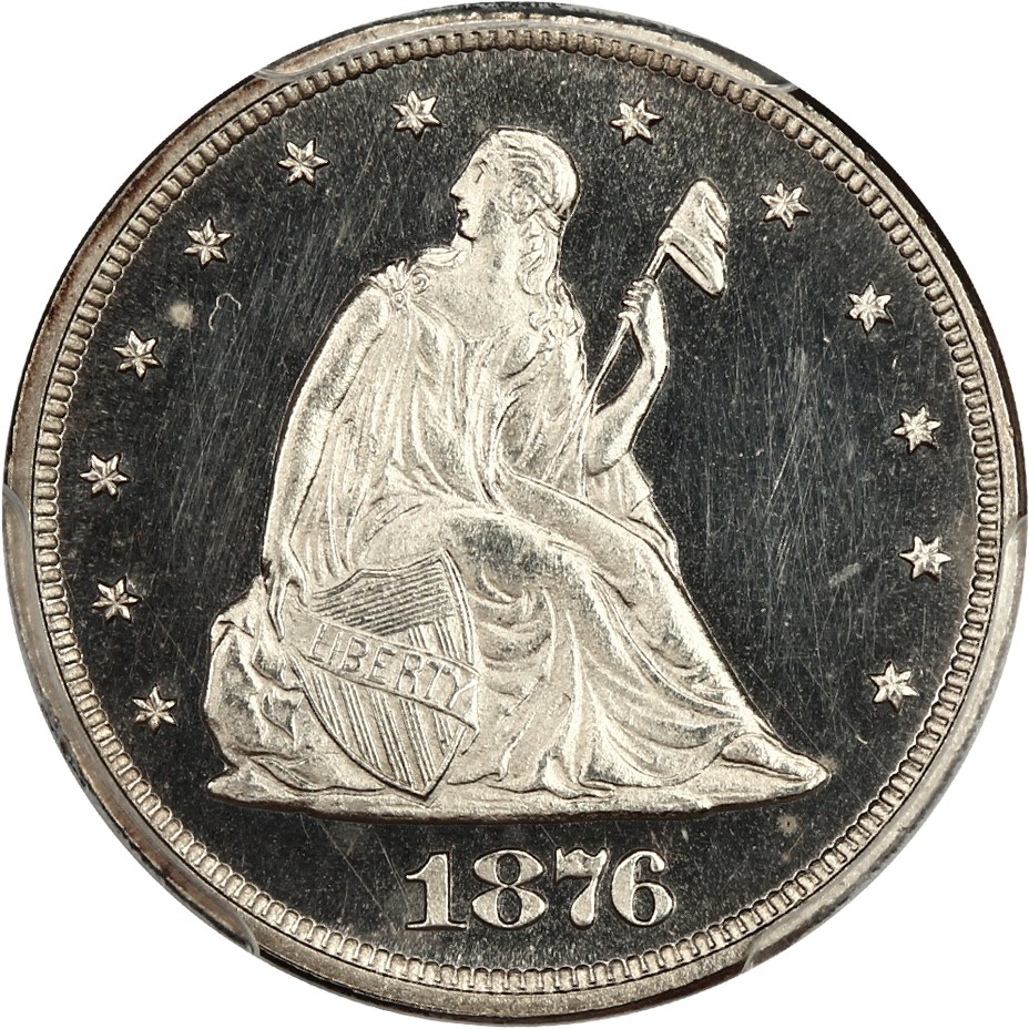 image for: 1876 20c PCGS Proof 63 CAM