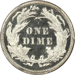 image for: 1888 10c PCGS Proof 65 CAM ex: D.L. Hansen