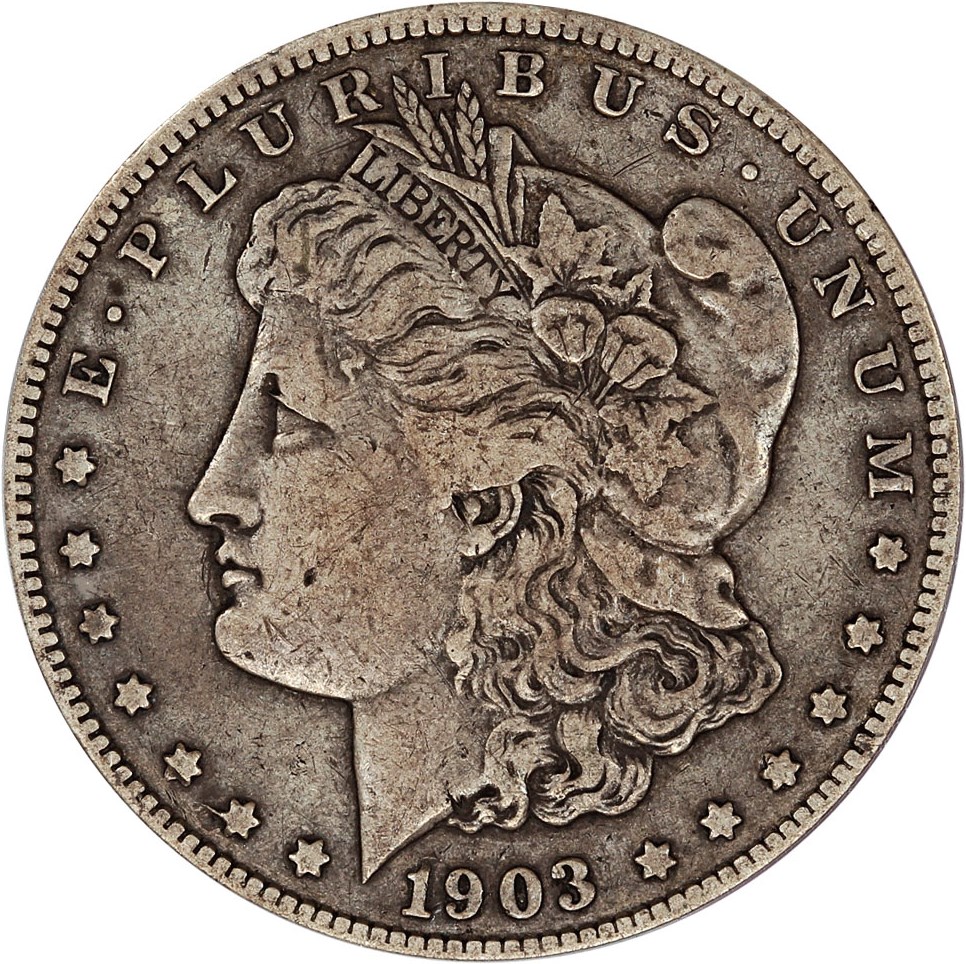 image for: 1903-S Micro S $1 PCGS/CAC VF30