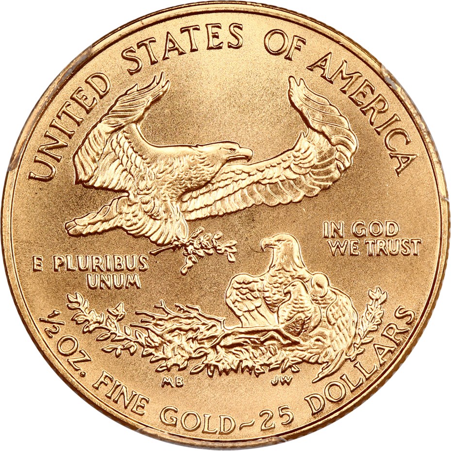 image for: 1996 Gold Eagle $25 PCGS MS69