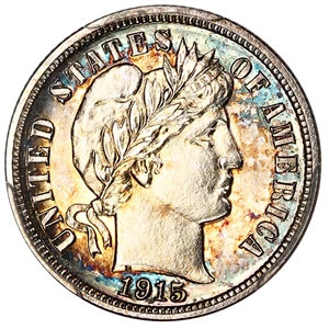 image for: 1915 10c PCGS/CAC Proof 64+ ex: D.L. Hansen
