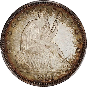image for: 1880 50c PCGS/CAC MS66