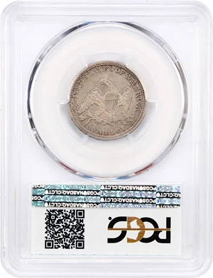 image for: 1840 25c PCGS XF40 (Drapery) ex: D.L. Hansen