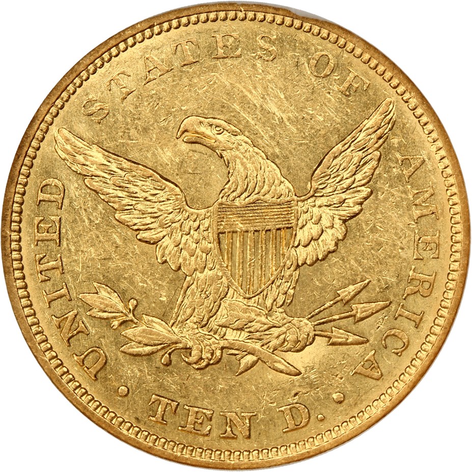 image for: S.S. Republic: 1843 $10 NGC/CAC AU58 