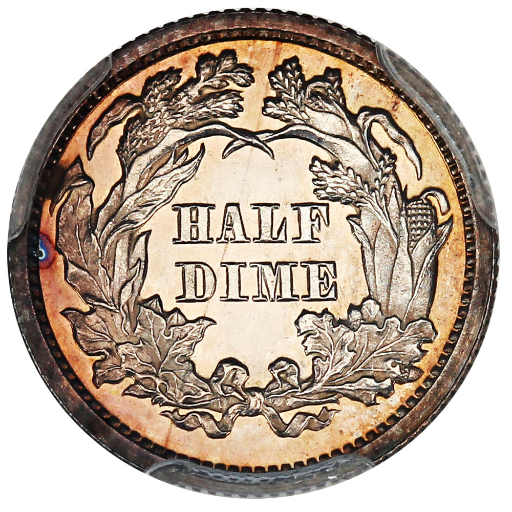 image for: 1871 H10C PCGS/CAC Proof 63 CAM ex: D.L. Hansen 