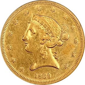 image for: 1839 $5 NGC XF45