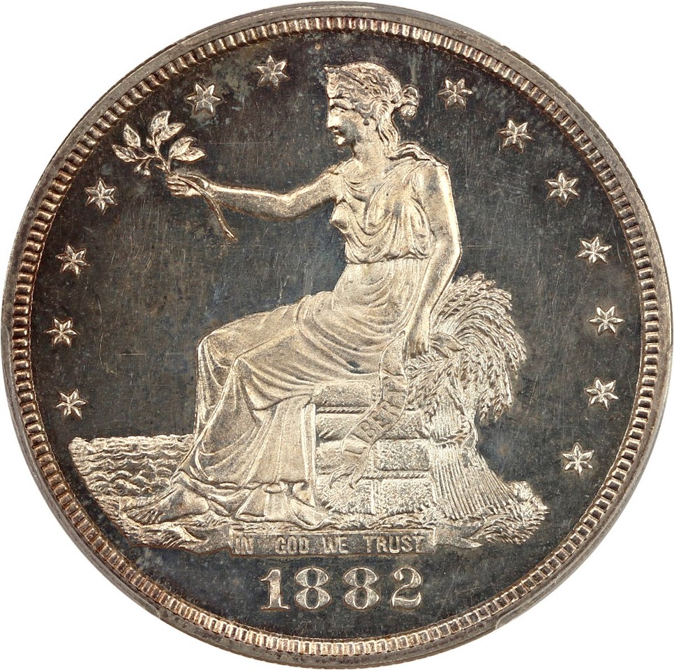 image for: 1882 Trade$ PCGS Proof 65 CAM ex: D.L. Hansen