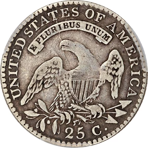 image for: 1818/5 25c PCGS/CAC F15 (Browning 1)