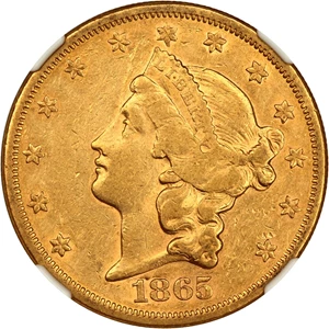 image for: 1865 $20 NGC XF45