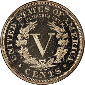 image for: 1898 5c PCGS/CAC Proof 65 DCAM ex: D.L. Hansen