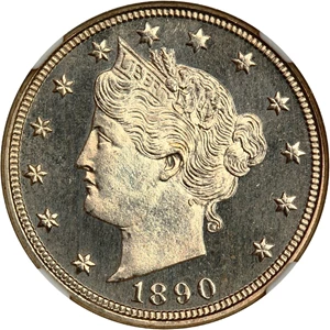 image for: 1890 5c NGC Proof 66 CAM