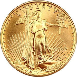 image for: 1992 Gold Eagle $25 PCGS MS67