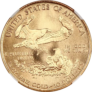image for: 1999-W Gold Eagle $10 NGC MS69