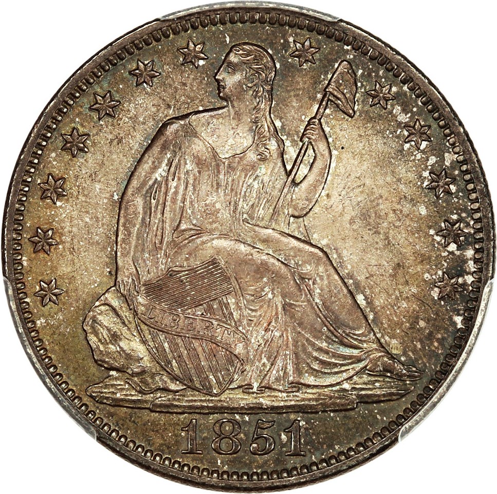 image for: 1851-O 50c PCGS/CAC MS65+