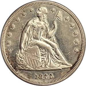 image for: 1844 $1 PCGS AU55