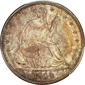 image for: 1844 50c PCGS/CAC MS64 ex: Norweb