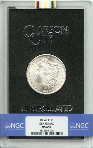 image for: 1884-CC $1 NGC/GSA MS65+ GSA Hoard