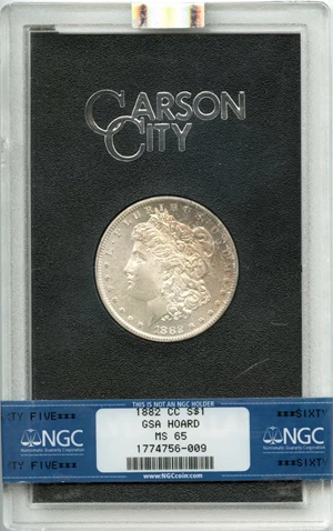 image for: 1882-CC $1 NGC/GSA MS65 GSA Hoard