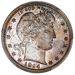 image for: 1914 25c PCGS/CAC Proof 67 ex: D.L. Hansen